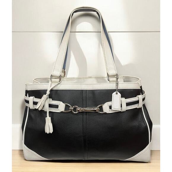Y2K Coach F10521 Hamilton Leather Satchel Bag - Picture 1 of 15